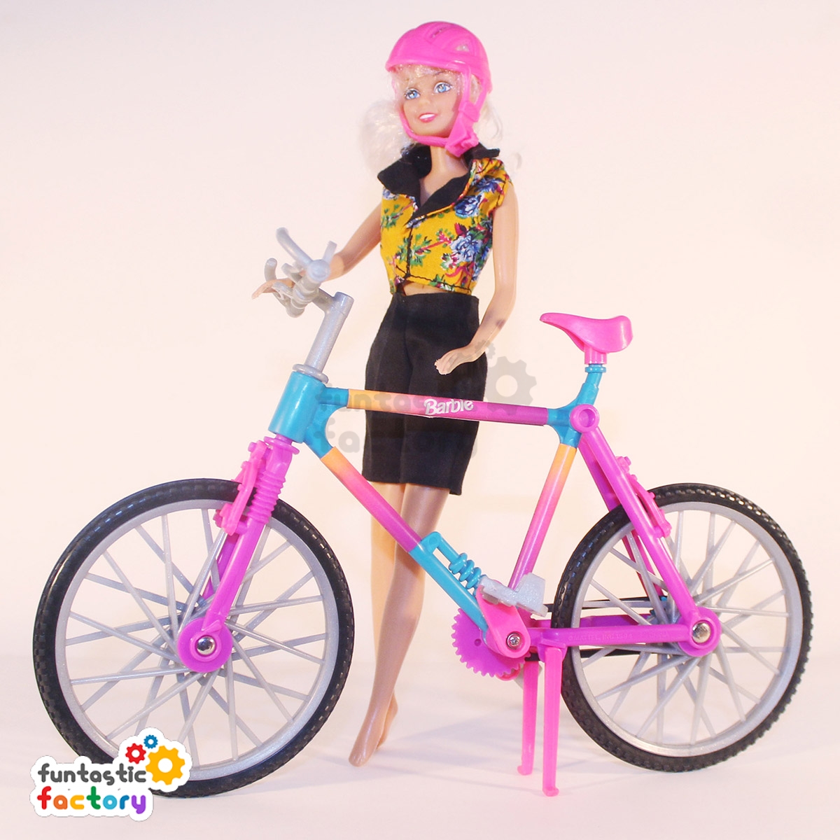 barbie with bicycle